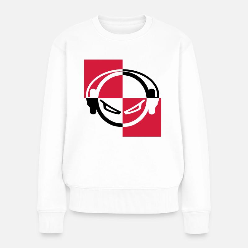 dj - Pull Premium bio Femme - blanc