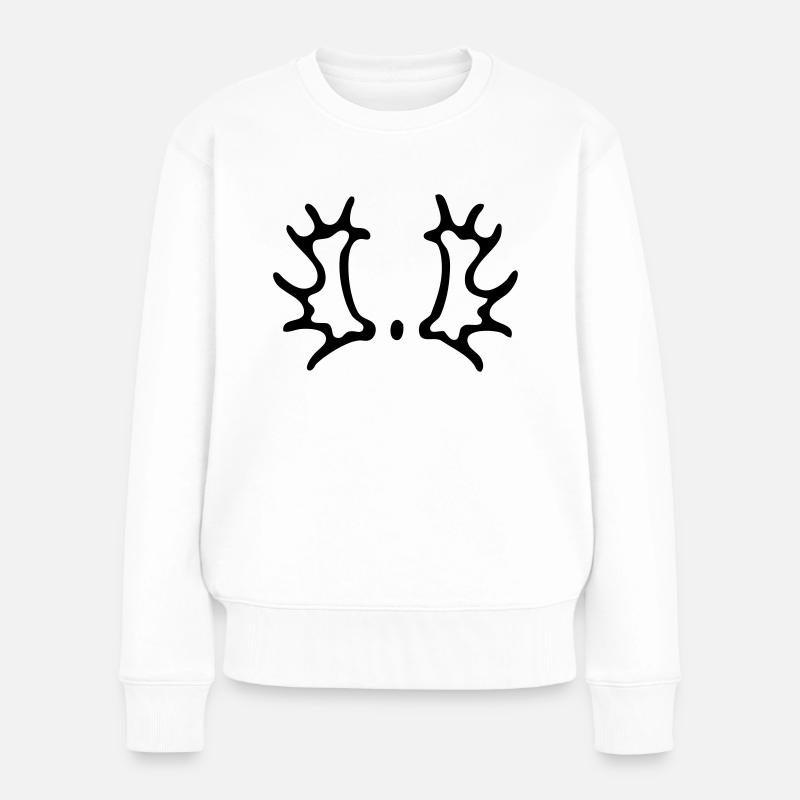 Warmblut - Frauen Premium Bio Pullover - Weiß