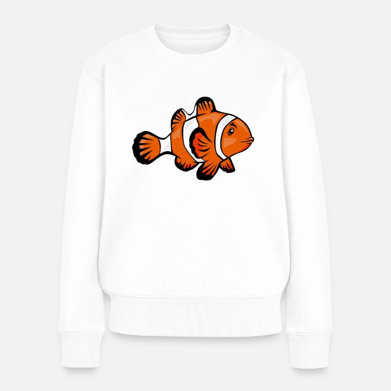 nemo - Frauen Premium Bio Pullover - Weiß