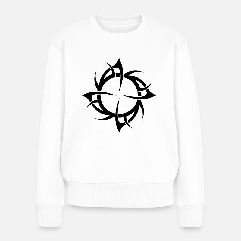 So tribal - Frauen Premium Bio Pullover - Weiß