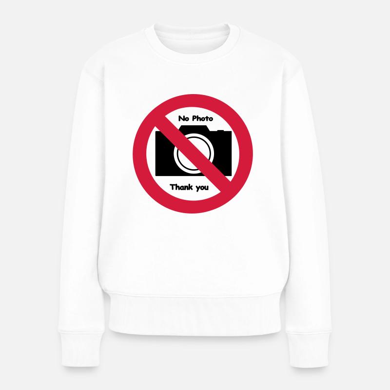 NoPhoto - Frauen Premium Bio Pullover - Weiß
