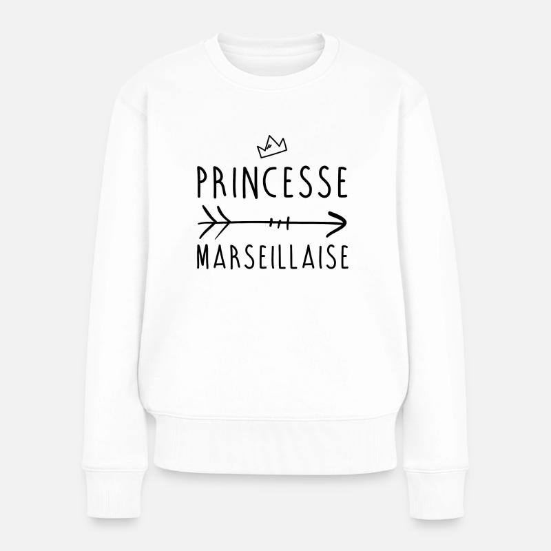 Princesse marseillaise - Pull Premium bio Femme - blanc