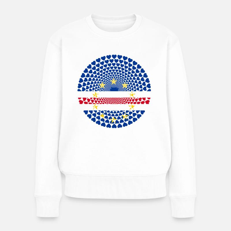 Cap-Vert / Cap Vert / Cabo Verde Amour Mandala - Pull Premium bio Femme - blanc