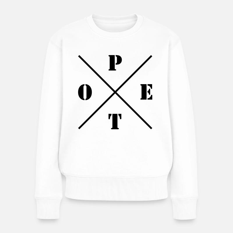 POET Logo - Pull Premium bio Femme - blanc
