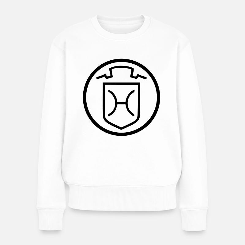 Holsteiner - Frauen Premium Bio Pullover - Weiß