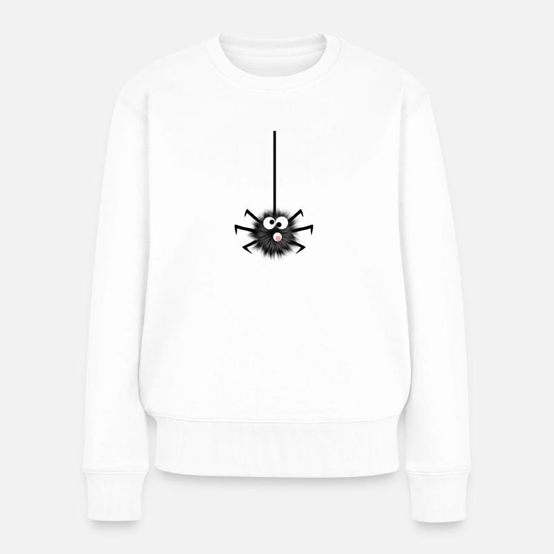 Spinne - Frauen Premium Bio Pullover - Weiß