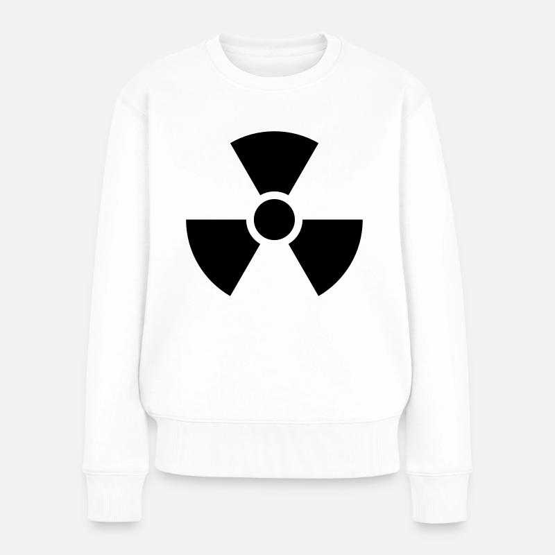 radioaktiv - Frauen Premium Bio Pullover - Weiß
