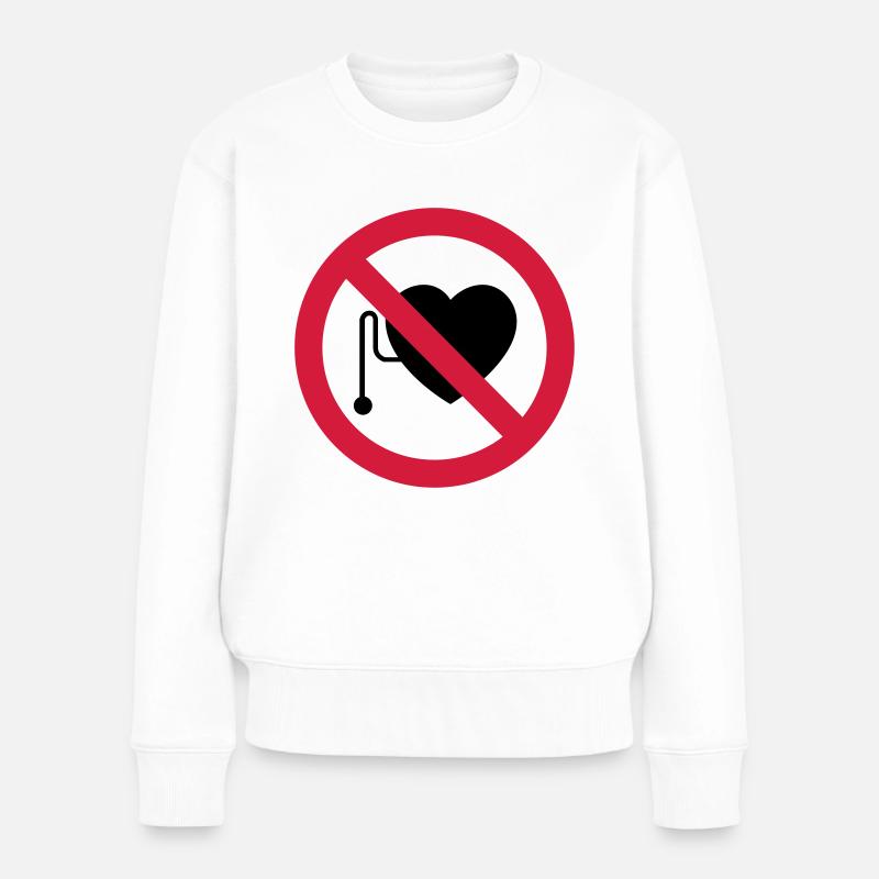herzschrittmacher - Frauen Premium Bio Pullover - Weiß