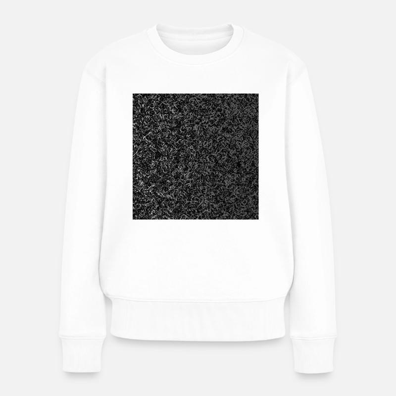 Geschmolzener Lead-Hintergrund - Frauen Premium Bio Pullover - Weiß