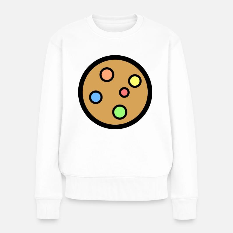 Keks - Frauen Premium Bio Pullover - Weiß