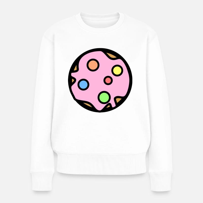 Keks - Frauen Premium Bio Pullover - Weiß