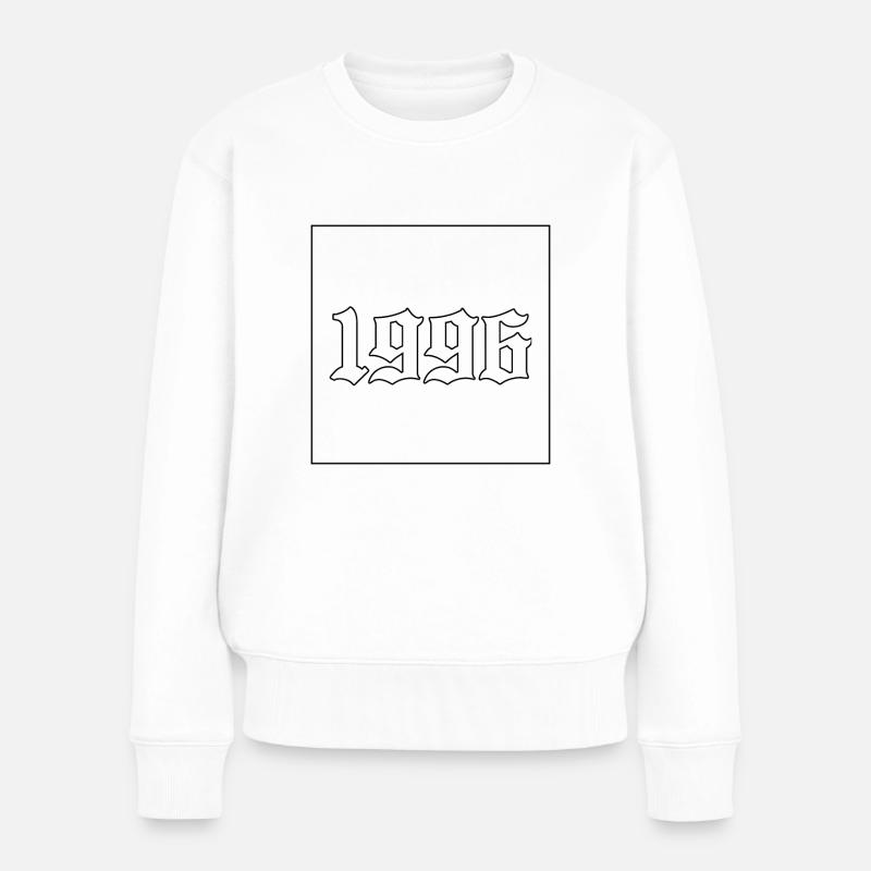 1996 - Frauen Premium Bio Pullover - Weiß