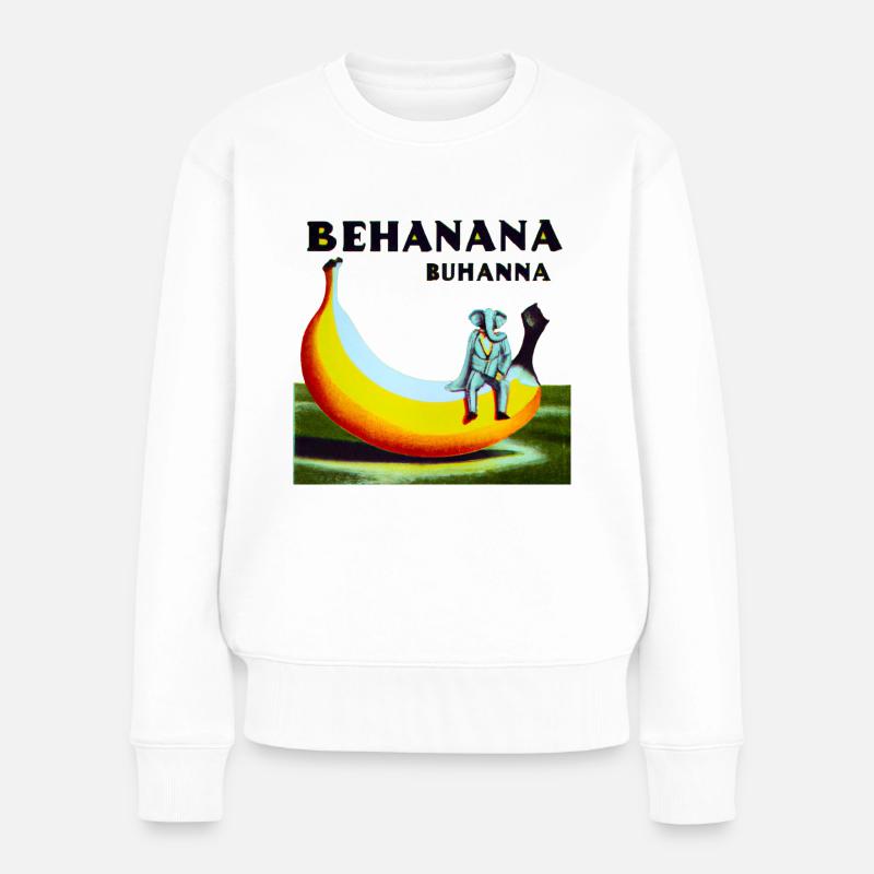 Behanana Buhanna - Frauen Premium Bio Pullover - Weiß