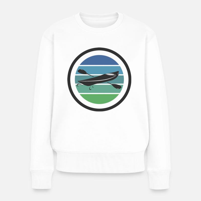 Kayak - Frauen Premium Bio Pullover - Weiß