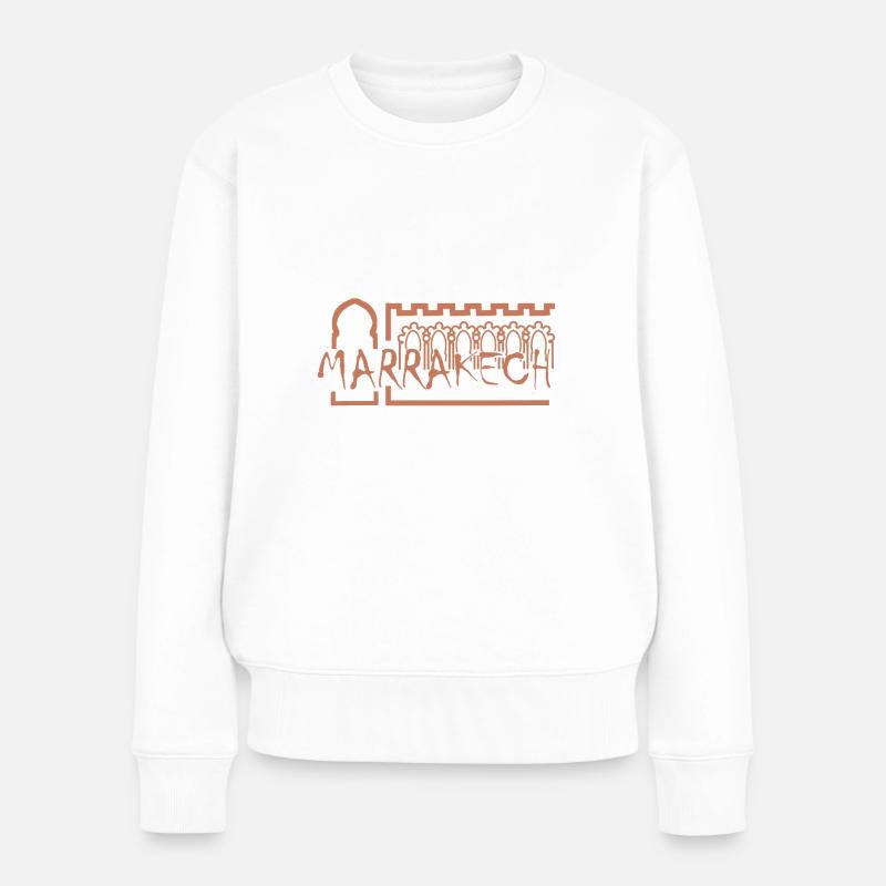 Marrakesch - Frauen Premium Bio Pullover - Weiß