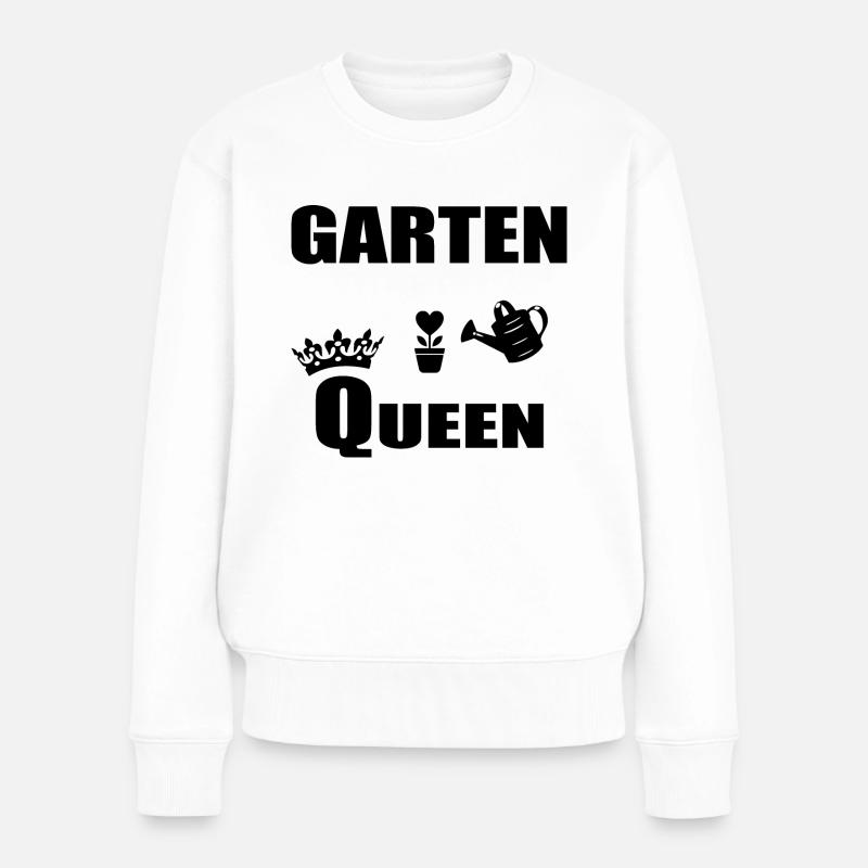 Garten - Frauen Premium Bio Pullover - Weiß