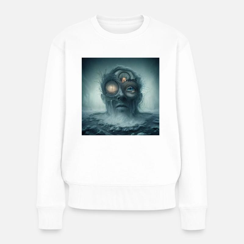 Angst - Frauen Premium Bio Pullover - Weiß
