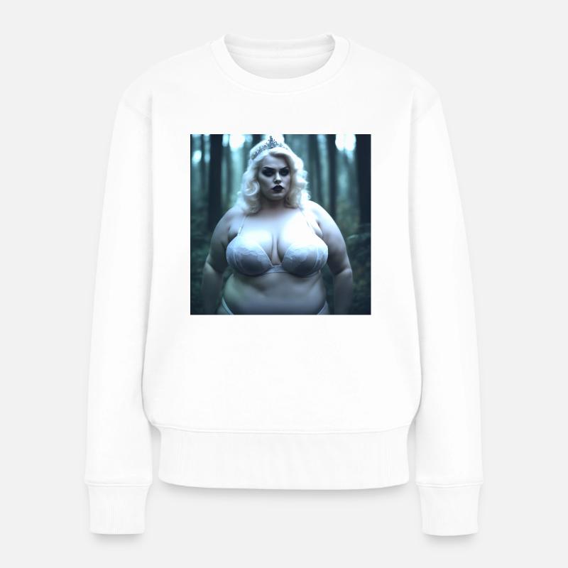Vampire dans les bois - Conçu en 3D - Pull Premium bio Femme - blanc