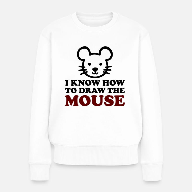 The Mouse - Frauen Premium Bio Pullover - Weiß