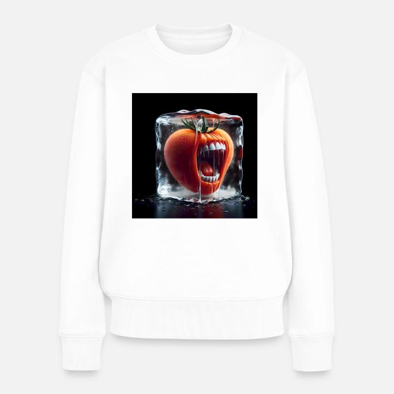 Carbs Age 1 - Frauen Premium Bio Pullover - Weiß