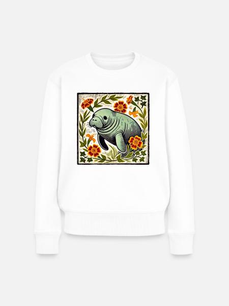 Seekuh - Frauen Premium Bio Pullover - Weiß