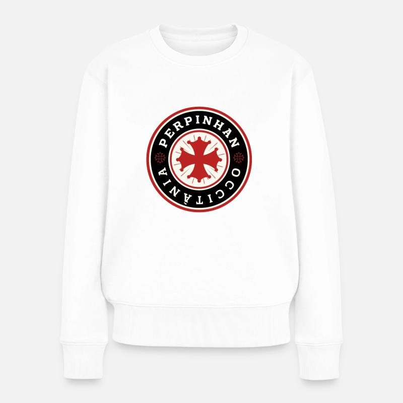logo occitan perpignan - Pull Premium bio Femme - blanc