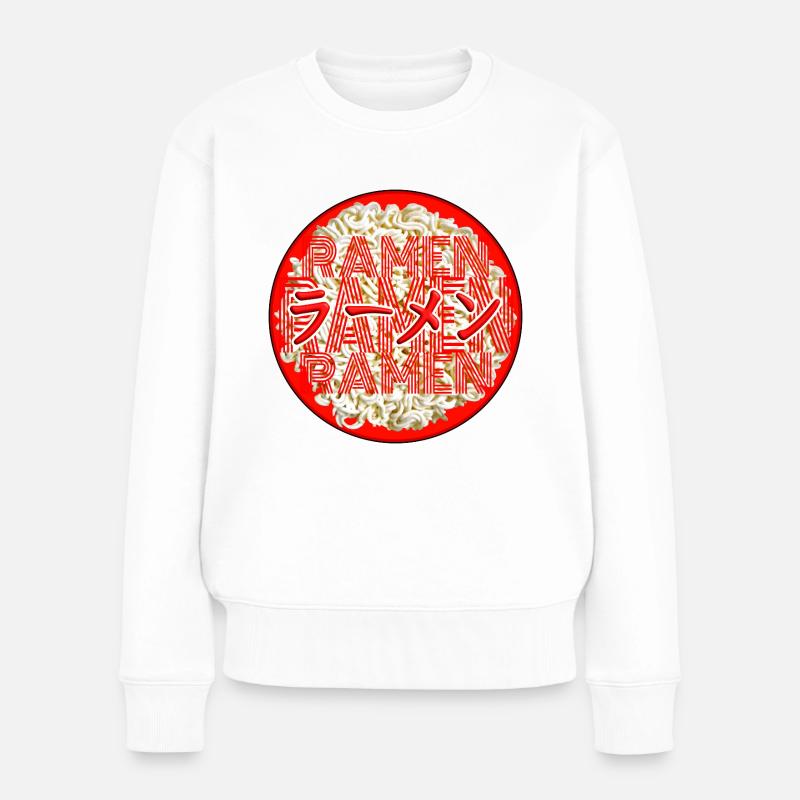 RamenInside - Frauen Premium Bio Pullover - Weiß