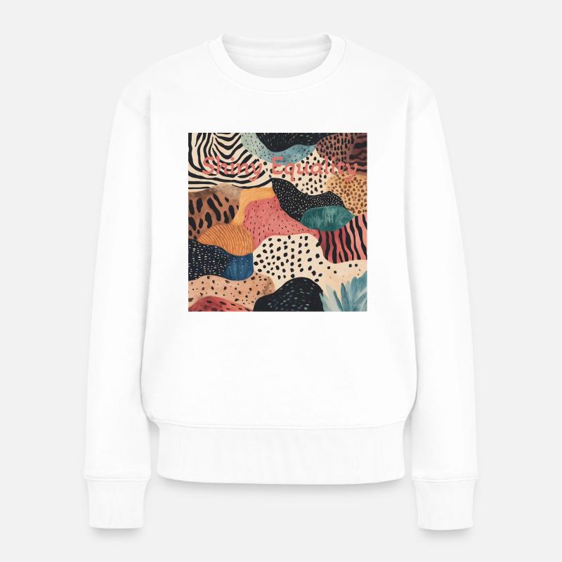 Shiny Equality - Frauen Premium Bio Pullover - Weiß