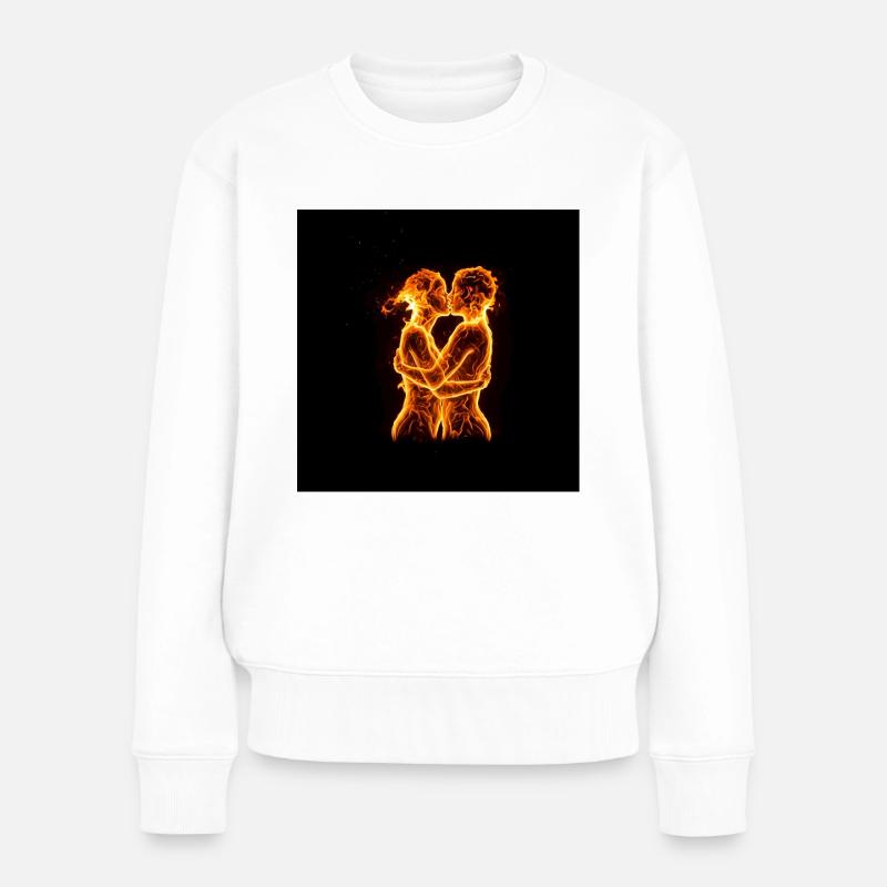 Amour feu amour - Pull Premium bio Femme - blanc