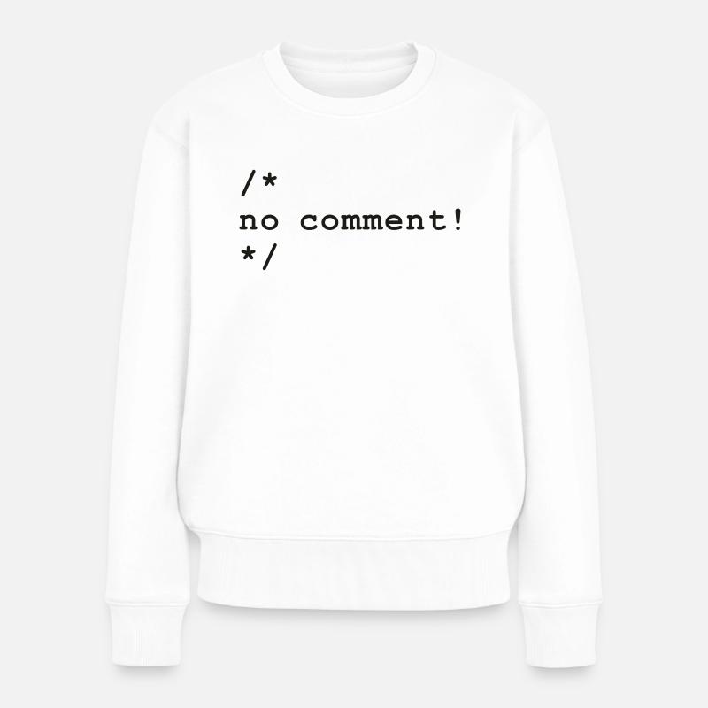 no comment - Frauen Premium Bio Pullover - Weiß