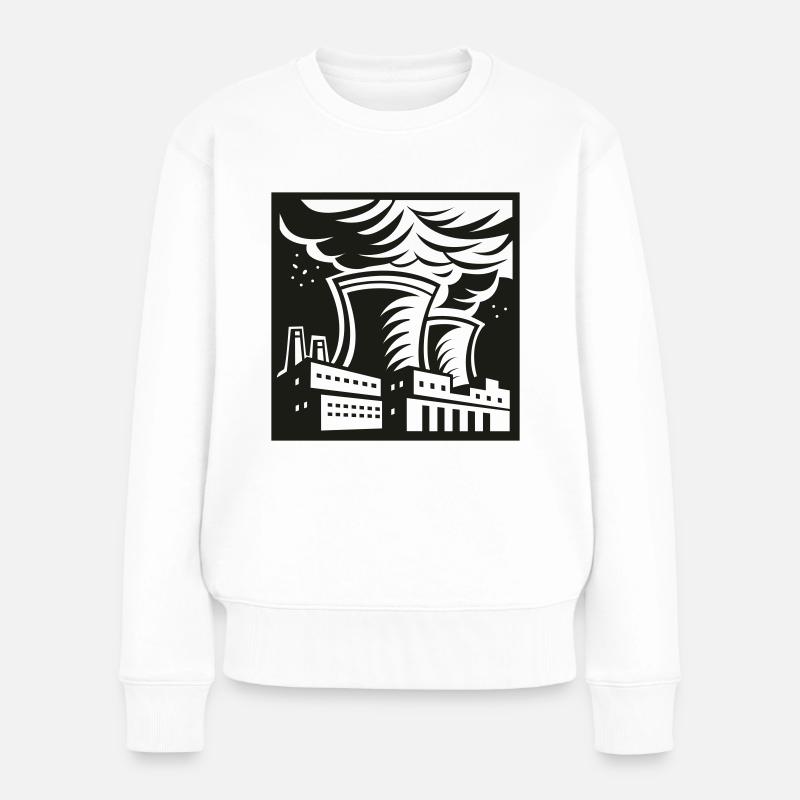 kraftwerk - Frauen Premium Bio Pullover - Weiß