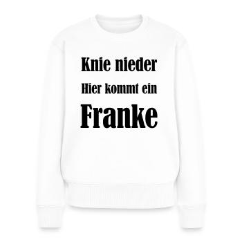 Franke - Frauen Premium Bio Pullover - Weiß - Vorne - Julia (174cm)