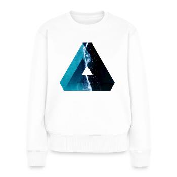 Sommer Ferien Geschenk Freundin Dreieck - Frauen Premium Bio Pullover - Weiß - Vorne - Julia (174cm)