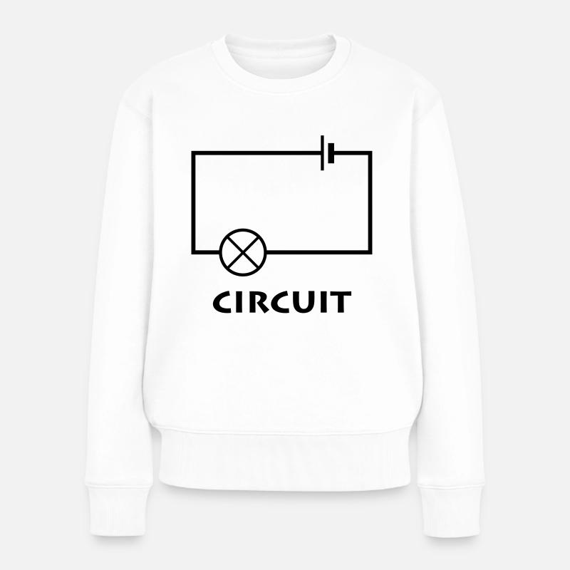 circuit - Frauen Premium Bio Pullover - Weiß