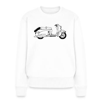 IWL Berliner Roller SR59 - Frauen Premium Bio Pullover - Weiß - Vorne - Julia (174cm)