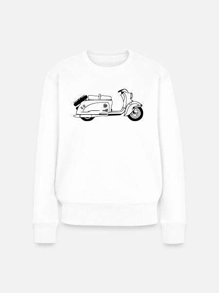 IWL Berliner Roller SR59 - Frauen Premium Bio Pullover - Weiß