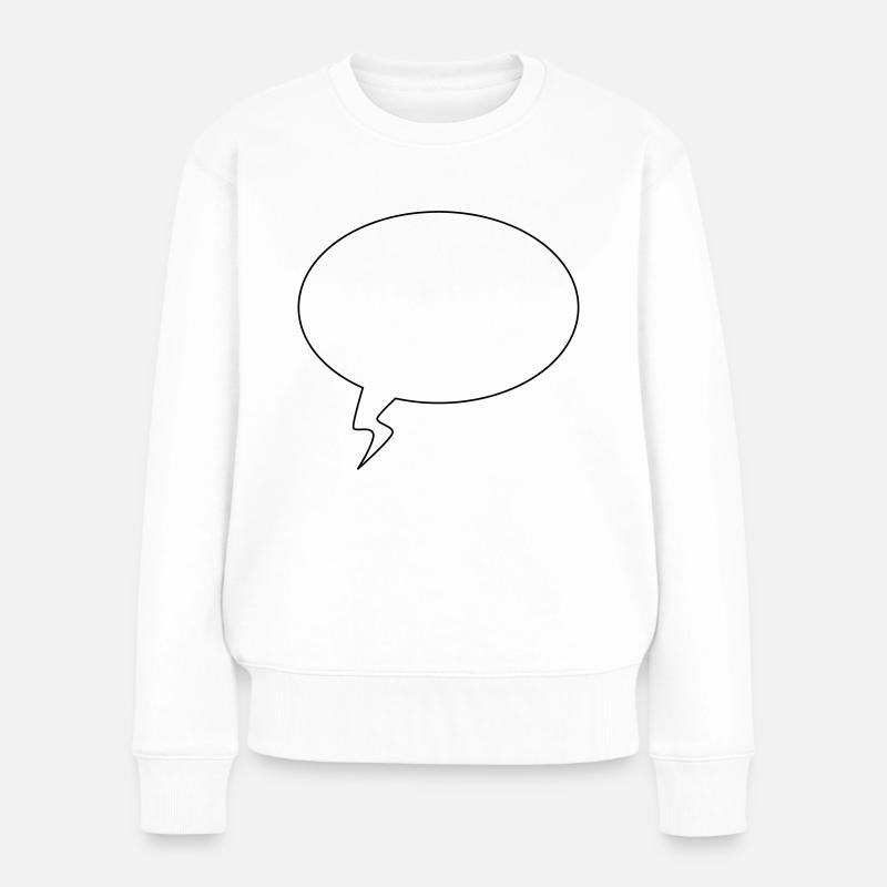 Bulle (à personnaliser) - Pull Premium bio Femme - blanc