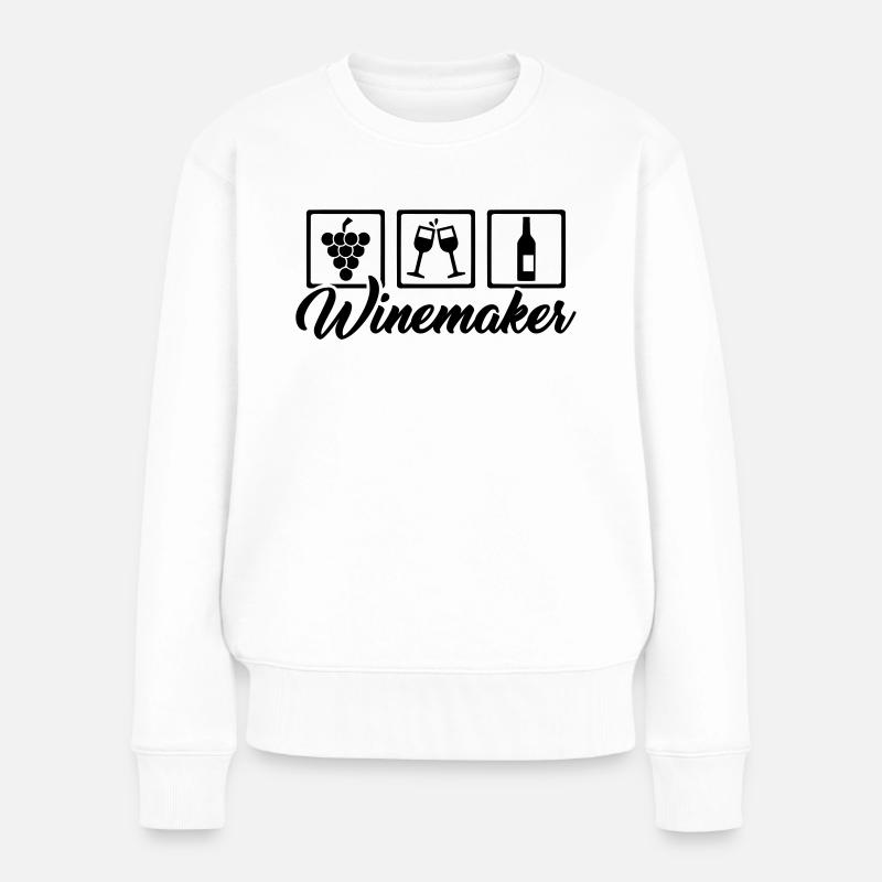 Winemaker - Women's Premium Organic Jumper - white