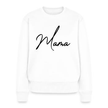 Mutter - Frauen Premium Bio Pullover - Weiß - Vorne - Julia (174cm)