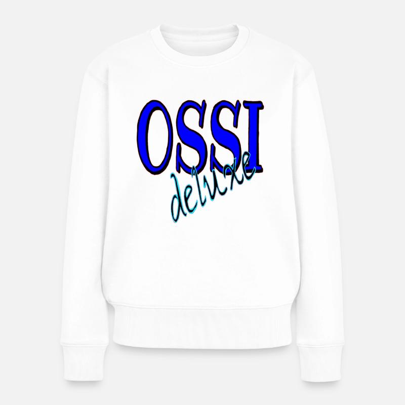 Ossi deluxe - Frauen Premium Bio Pullover - Weiß