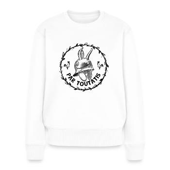 Par Toutatis - Pull Premium bio Femme - blanc - Devant - Julia (174cm)