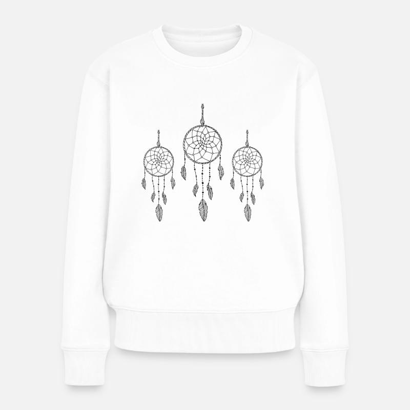 Fangt den Traum - Frauen Premium Bio Pullover - Weiß