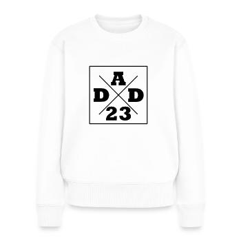 Dad 23 Vatertag Geschenkidee - Frauen Premium Bio Pullover - Weiß - Vorne - Julia (174cm)