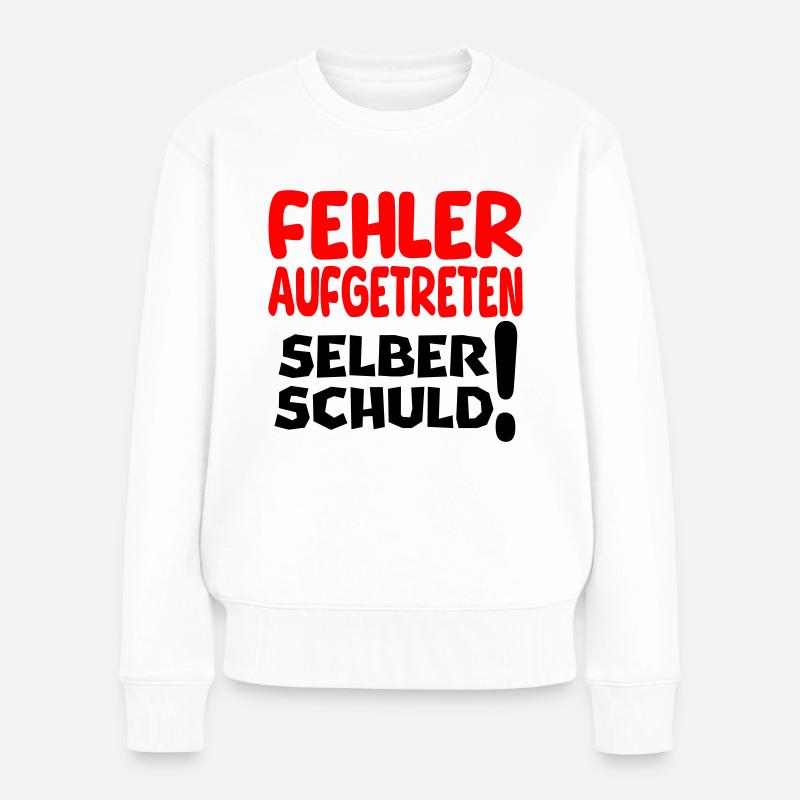 aufgetreten - Frauen Premium Bio Pullover - Weiß