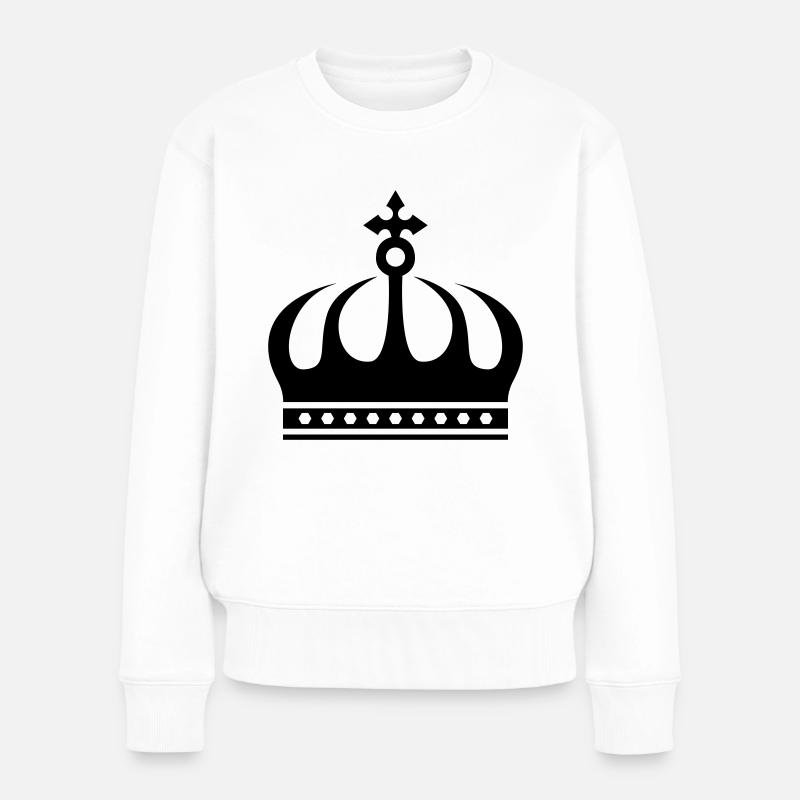 couronne - Pull Premium bio Femme - blanc