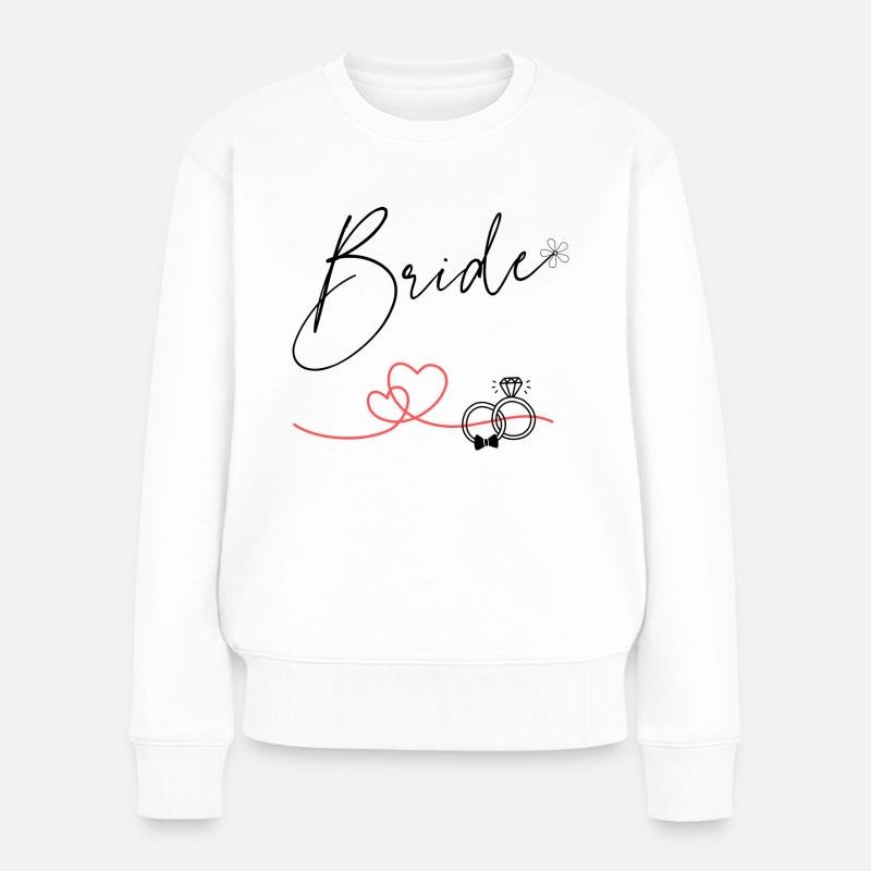 JGA Bride - Women's Premium Organic Jumper - white