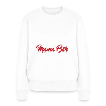 Mama Bär seit 2023 Muttertag Geschenk Weihnachten - Frauen Premium Bio Pullover - Weiß - Vorne - Julia (174cm)