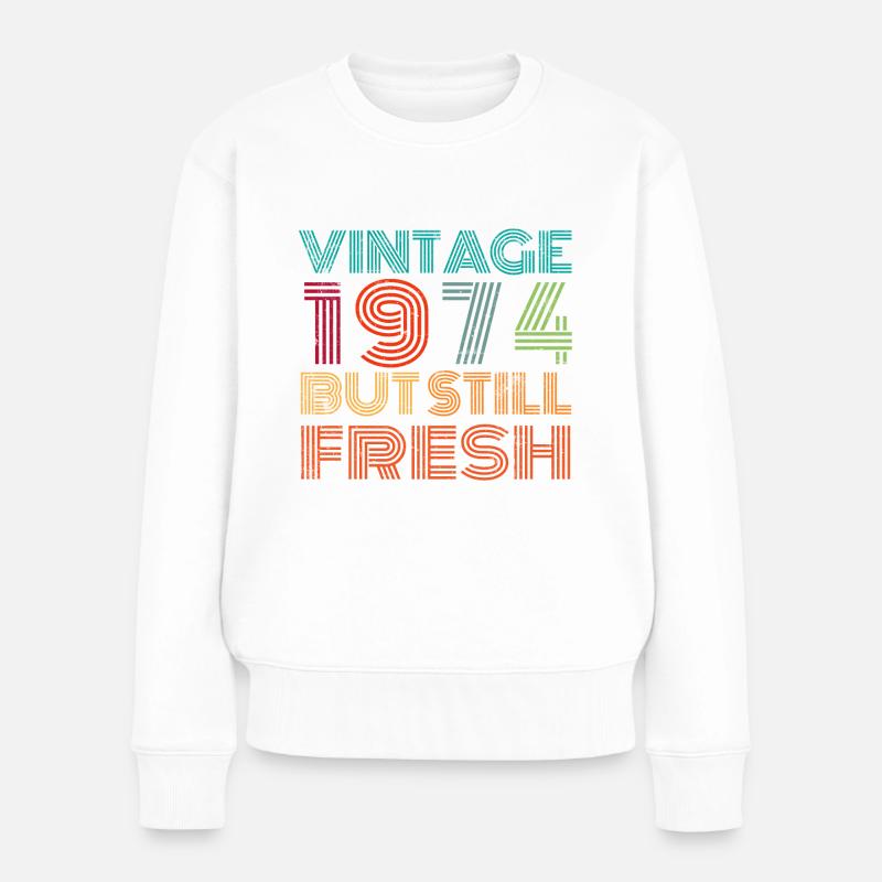 Millésime 1974 - Pull Premium bio Femme - blanc