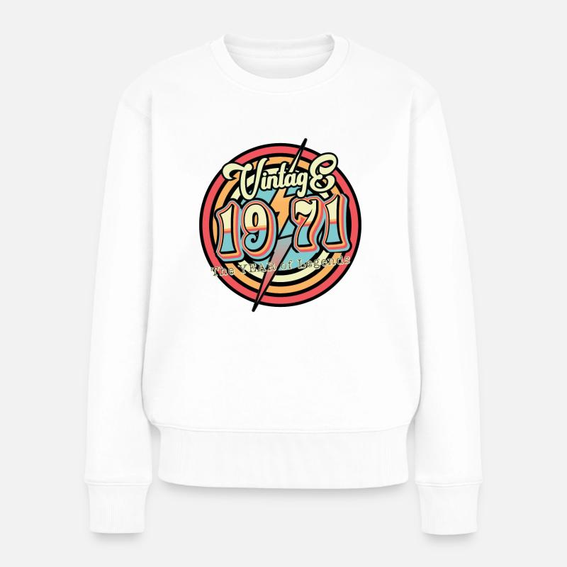 Millésime 1971 - Pull Premium bio Femme - blanc