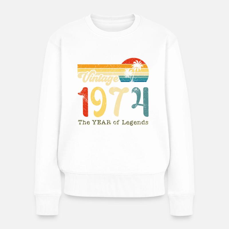 Millésime 1974 - Pull Premium bio Femme - blanc